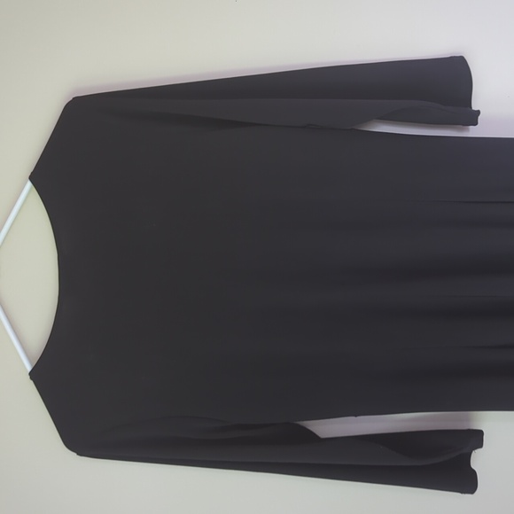 FunFash Empire Waist A-Line Midi Dress XL Black Faux Rhinestone Bling - Picture 11 of 13